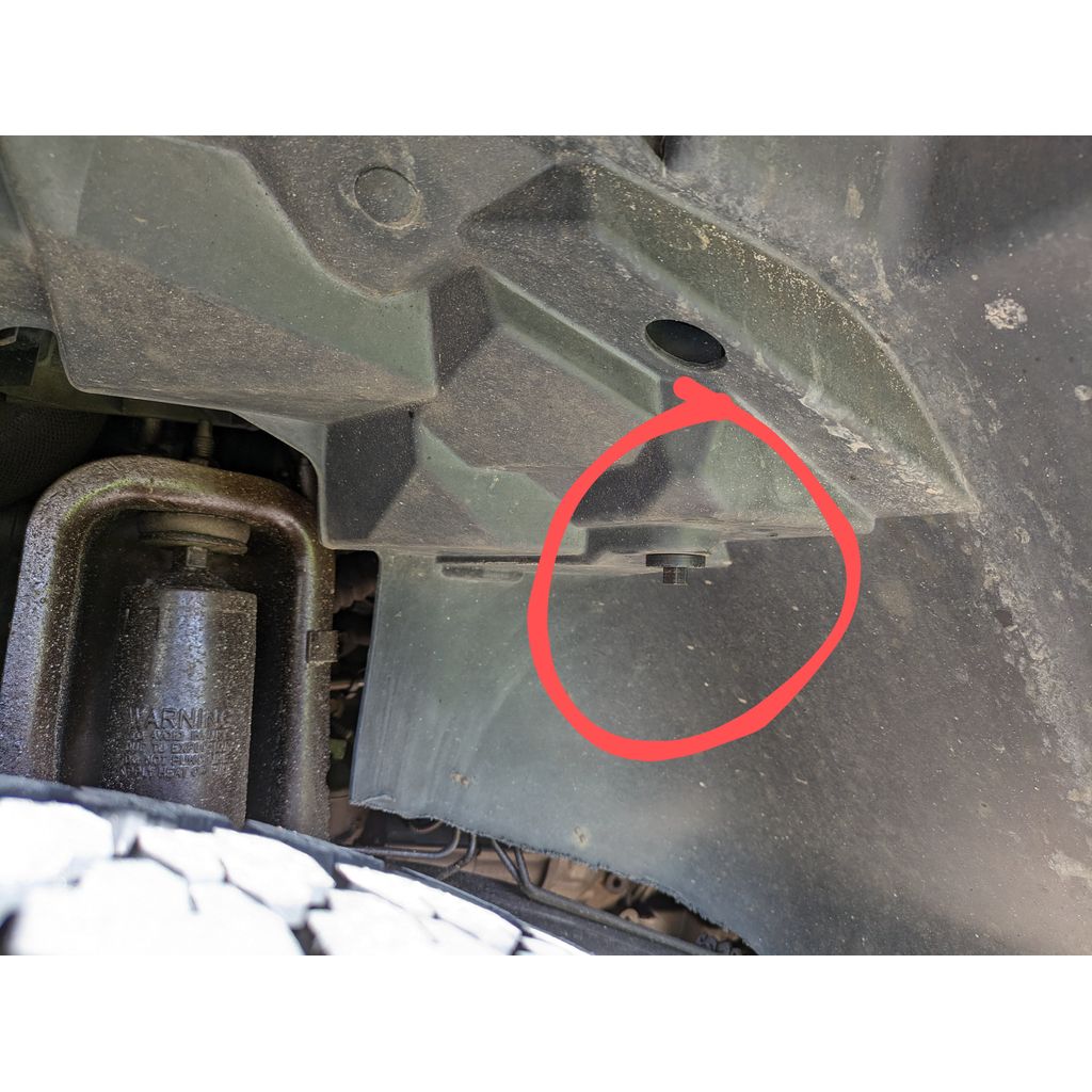 Inner Fender Screw – 2007-2018 Jeep Wrangler JK