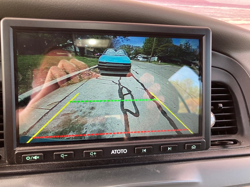 License Plate Light Backup Camera Mount – 2004 Ford Crown Victoria