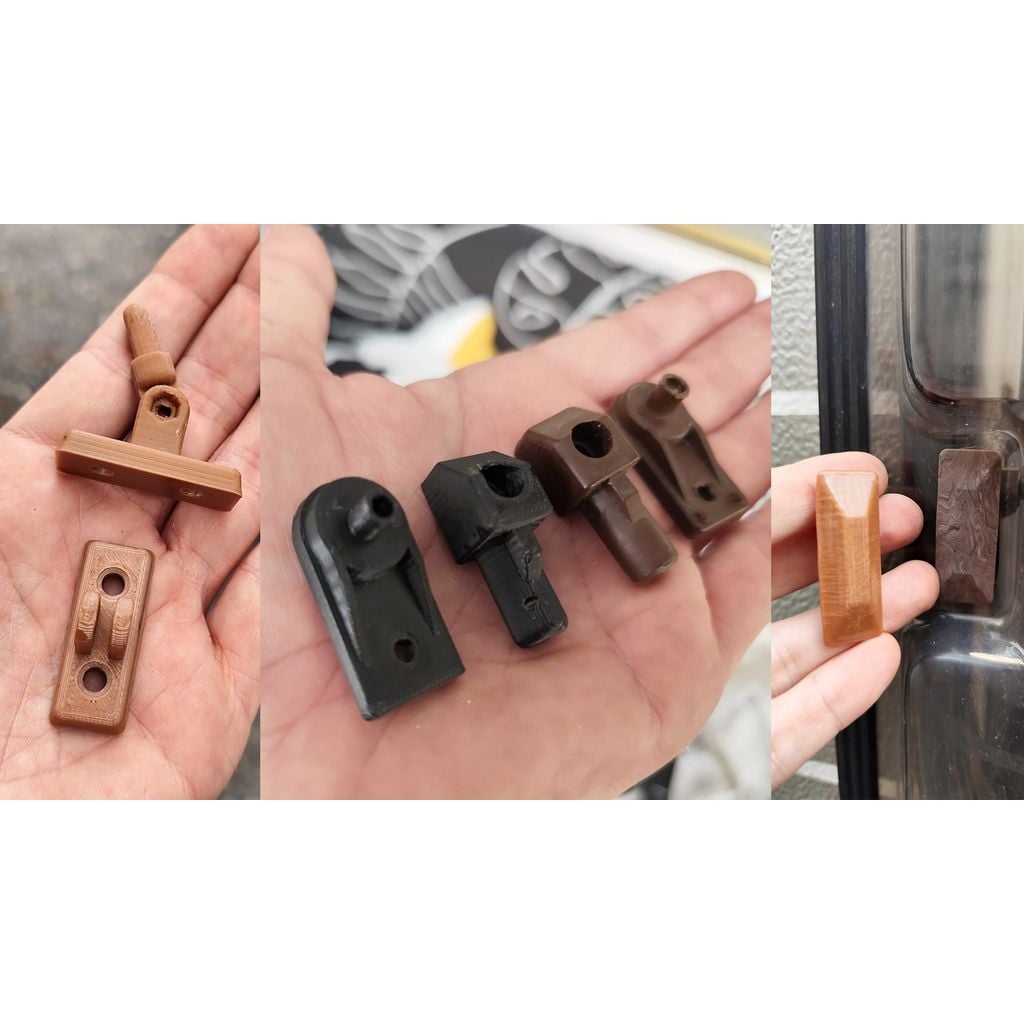 Pack De Soportes Para Compases De Ventana / Window Stay Brackets & Fittings Pack – 1988 Hymer B544