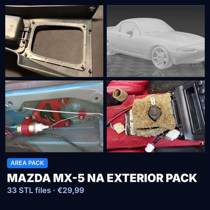 Mazda MX-5 NA Exterior Pack – 33 STL Files