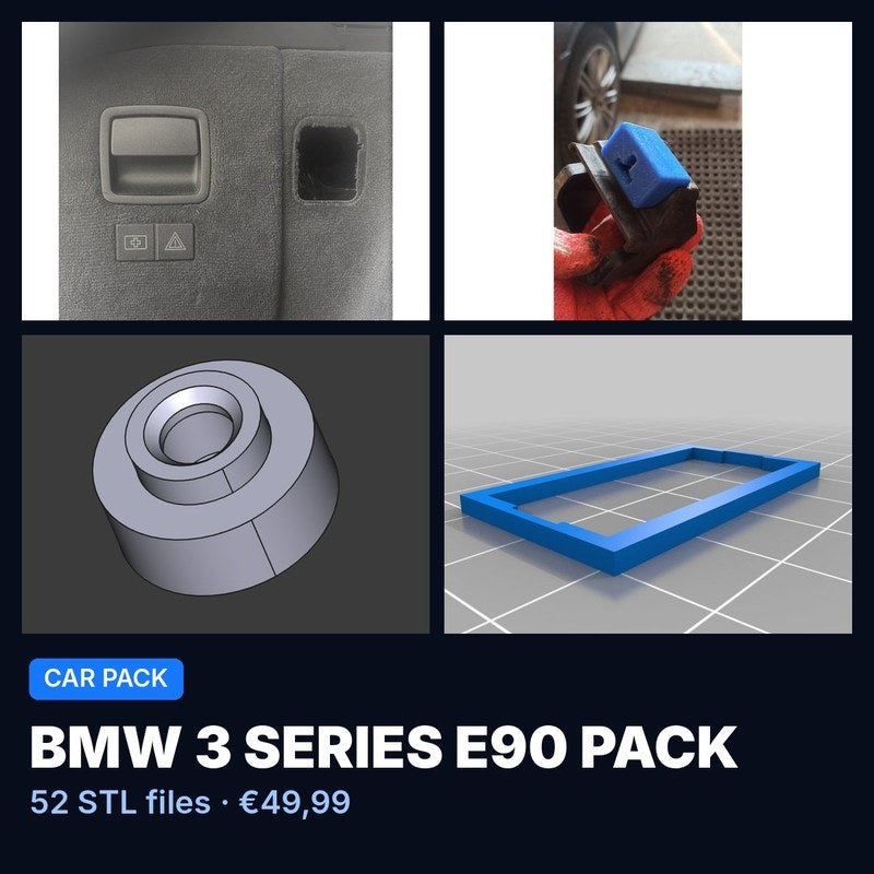 BMW 3 Series E90 Pack – 52 STL Files