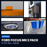 Ford Focus Mk3 Pack – 67 STL Files