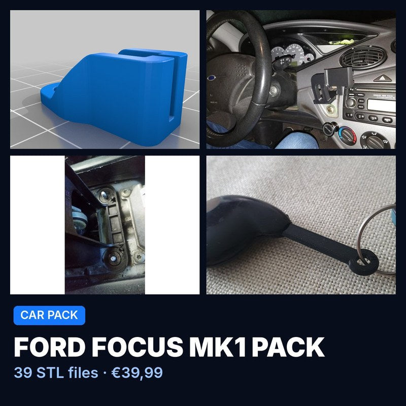 Ford Focus Mk1 Pack – 39 STL Files
