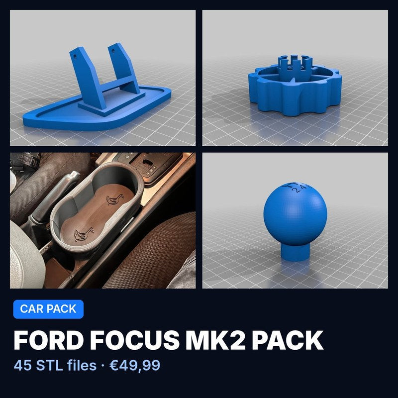 Ford Focus Mk2 Pack – 45 STL Files