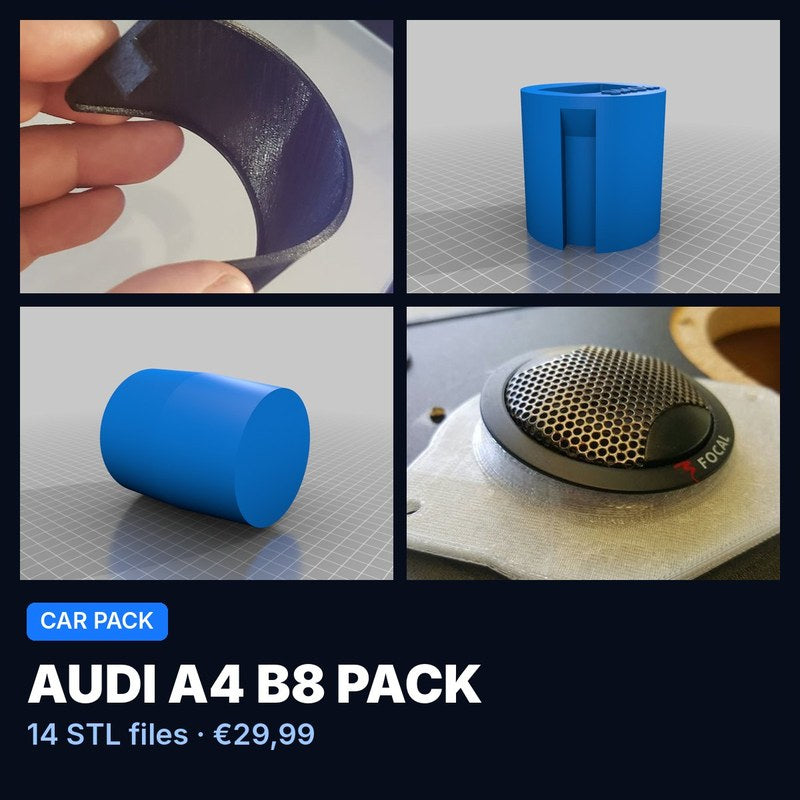 Audi A4 B8 Pack – 14 STL Files