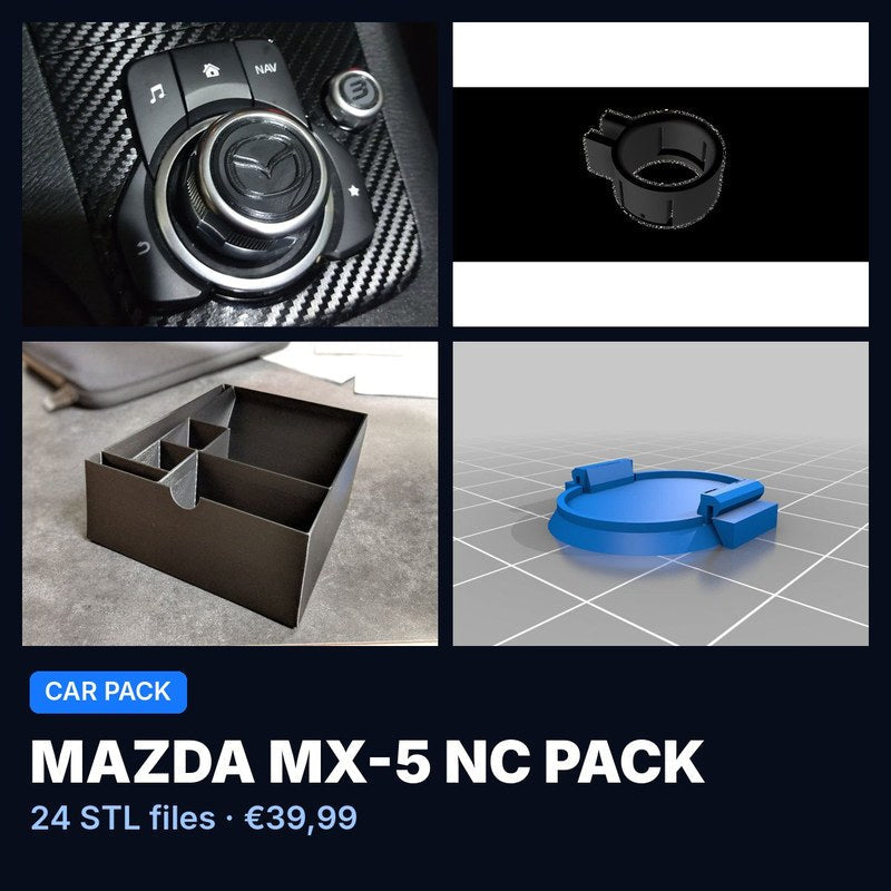 Mazda MX-5 NC Pack – 24 STL Files
