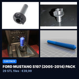 Ford Mustang S197 (2005-2014) Pack – 29 STL Files