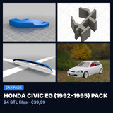 Pack Honda Civic EG (1992-1995) – 24 fichiers STL