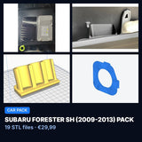 Pack Subaru Forester SH (2009-2013) – 19 fichiers STL