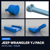 Jeep Wrangler YJ Paket – 29 STL-Dateien