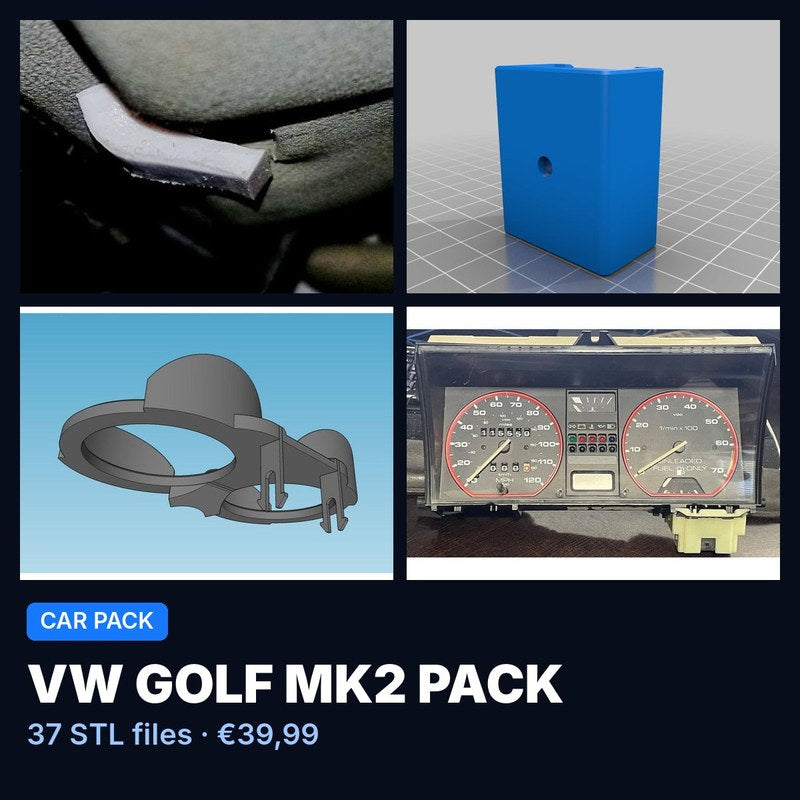 VW Golf MK2 Pack – 37 STL Files