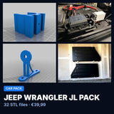 Pack Jeep Wrangler JL – 32 fichiers STL