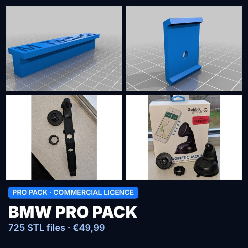 BMW Pro Pack – 725 STL Files, Commercial Licence