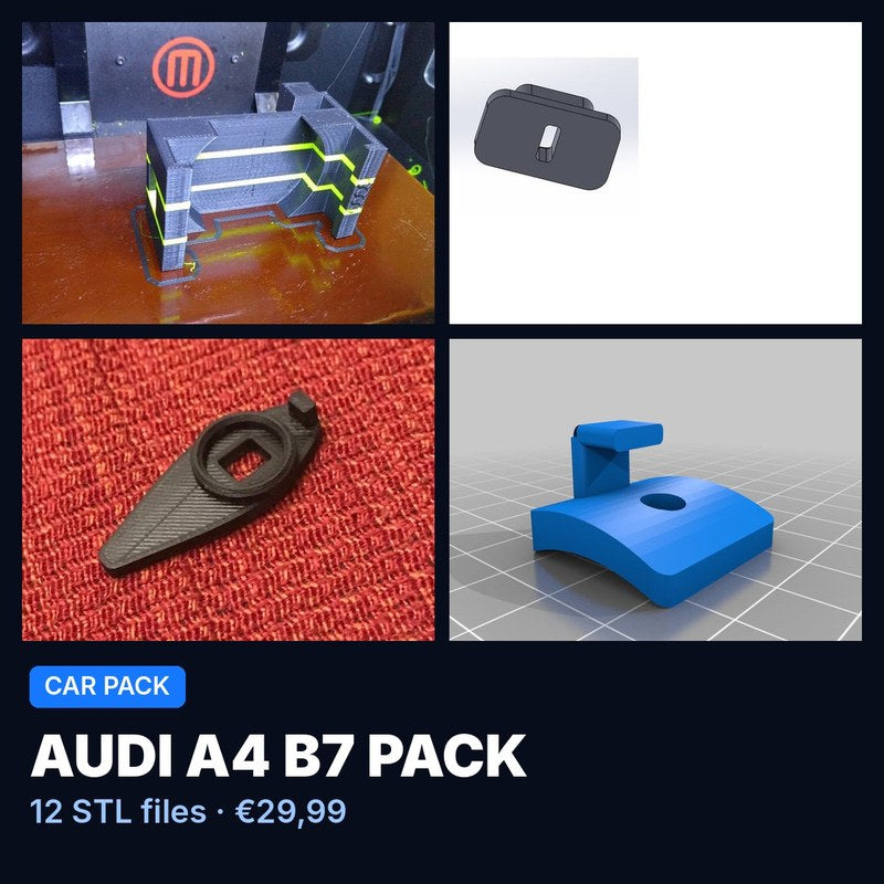 Audi A4 B7 Pack – 12 STL Files
