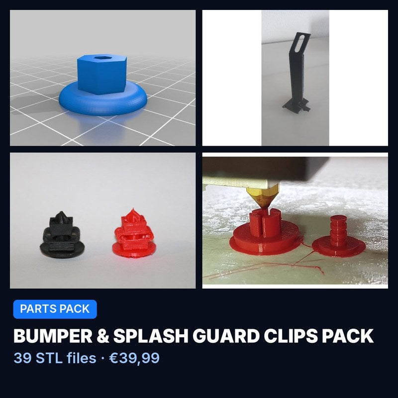 Bumper & Splash Guard Clips Pack – 39 STL Files for Many Cars