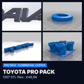 Toyota Pro Pack – 1207 STL Files, Commercial Licence