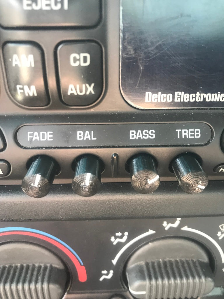 Radio Equalizer Knobs – 2004 General Motors Radio