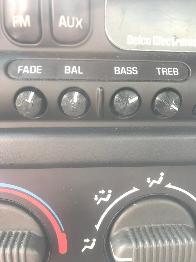 Radio Equalizer Knobs – 2004 General Motors Radio
