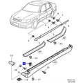Side Skirt Mounting Bushing – 1998-2010 Saab 9-5
