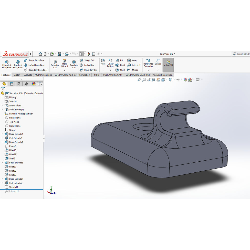 Sun Visor Clip – 1998 Ford Crown Victoria